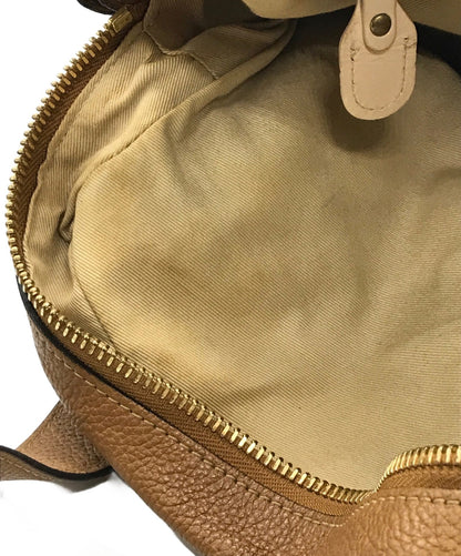 Chloe Hand Shoulder Bag Tote Purse Paraty 2way Leather Beige Authentic