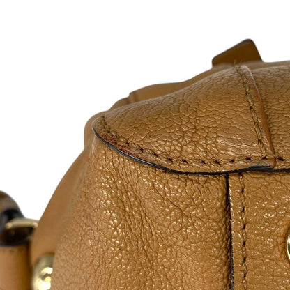 Chloe Hand Shoulder Bag Tote Purse 2way Leather Brown Authentic