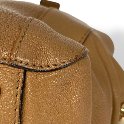 Chloe Hand Shoulder Bag Tote Purse 2way Leather Brown Authentic