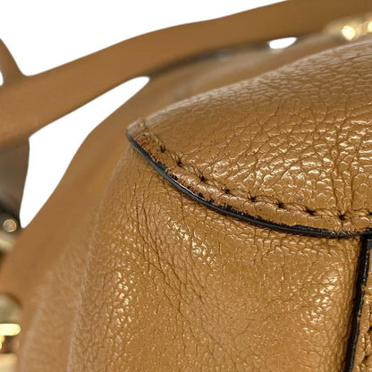 Chloe Hand Shoulder Bag Tote Purse 2way Leather Brown Authentic