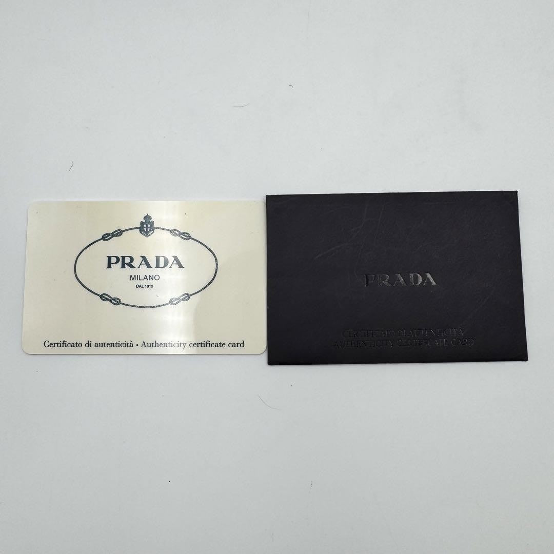 PRADA Accessory Pouch Hand Bag Tote Purse Logo Nylon Blue Authentic