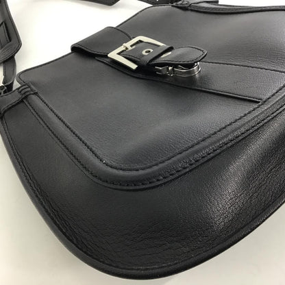 TOD'S Hand Bag Tote Purse Leather Black Authentic