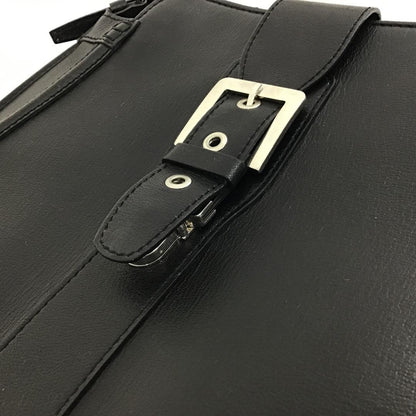 TOD'S Hand Bag Tote Purse Leather Black Authentic