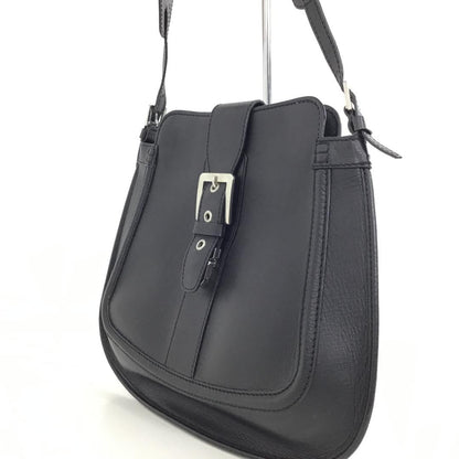 TOD'S Hand Bag Tote Purse Leather Black Authentic