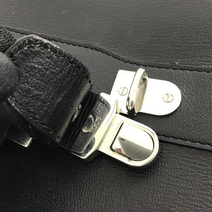 TOD'S Hand Bag Tote Purse Leather Black Authentic