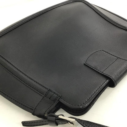 TOD'S Hand Bag Tote Purse Leather Black Authentic