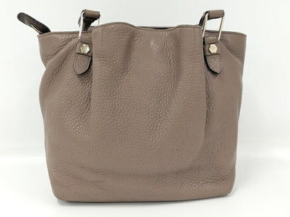 TOD'S Hand Bag Tote Purse Leather Brown Authentic