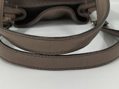 TOD'S Hand Bag Tote Purse Leather Brown Authentic