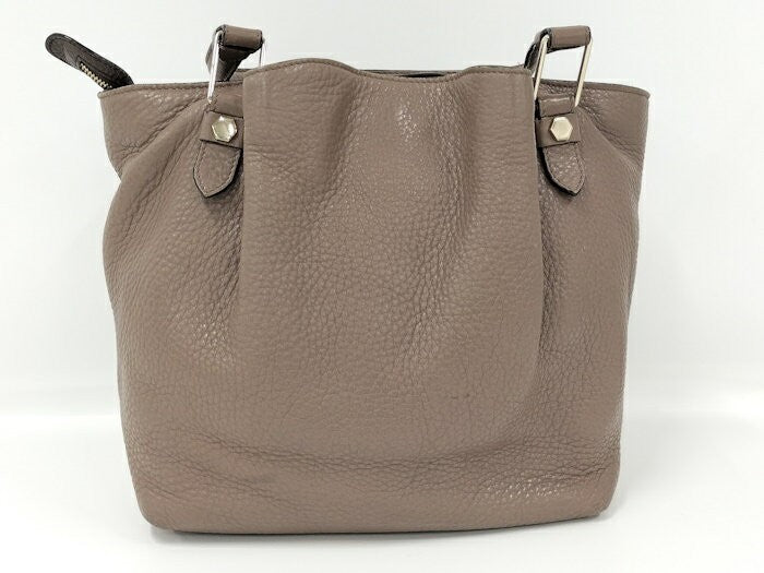 TOD'S Hand Bag Tote Purse Leather Brown Authentic