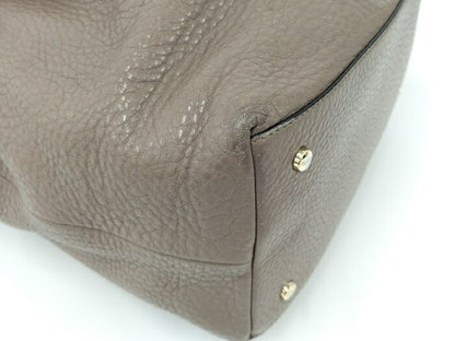 TOD'S Hand Bag Tote Purse Leather Brown Authentic