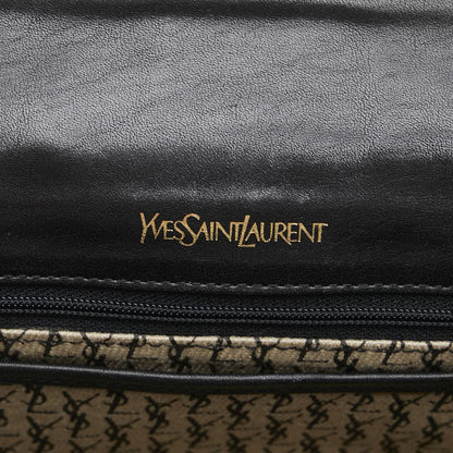 Saint Laurent Shoulder Bag Purse YSL Cassandra Leather Black Authentic