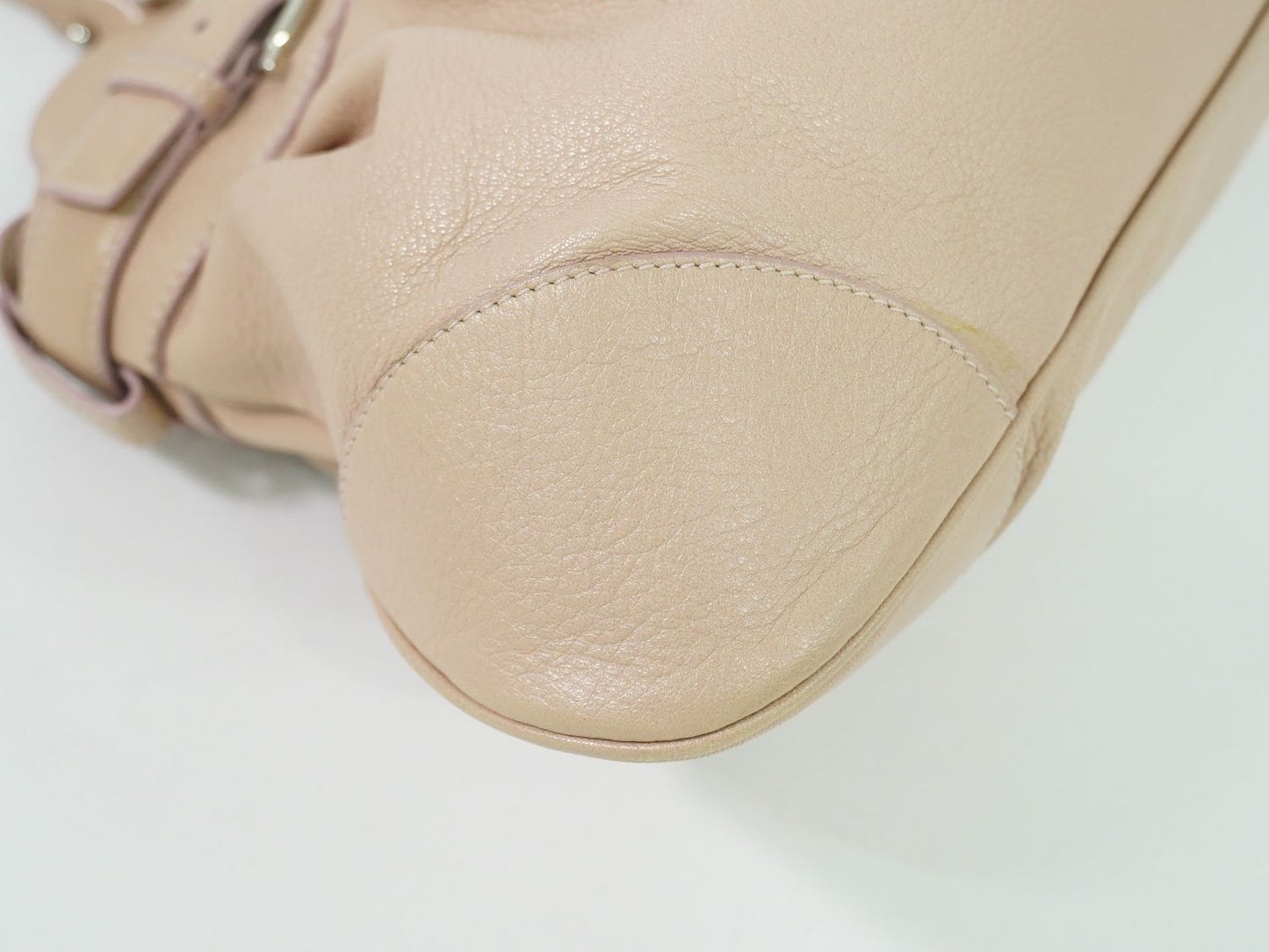 Salvatore Ferragamo Hand Bag Tote Purse Gancini Leather Pink Authentic