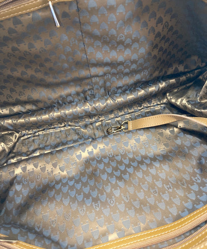 Longchamp Hand Bag Tote Purse Brown Authentic