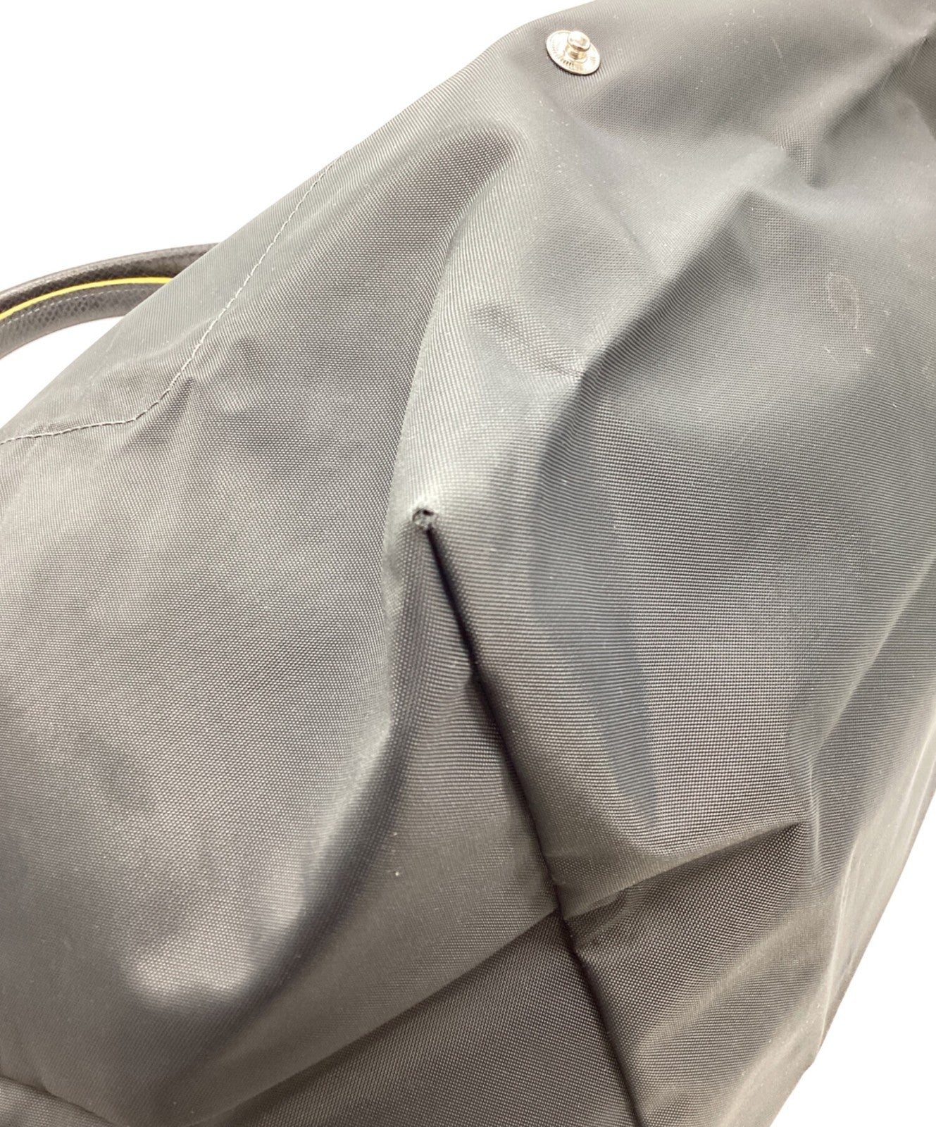 Longchamp Hand Bag Tote Purse Le Pliage Gray Authentic