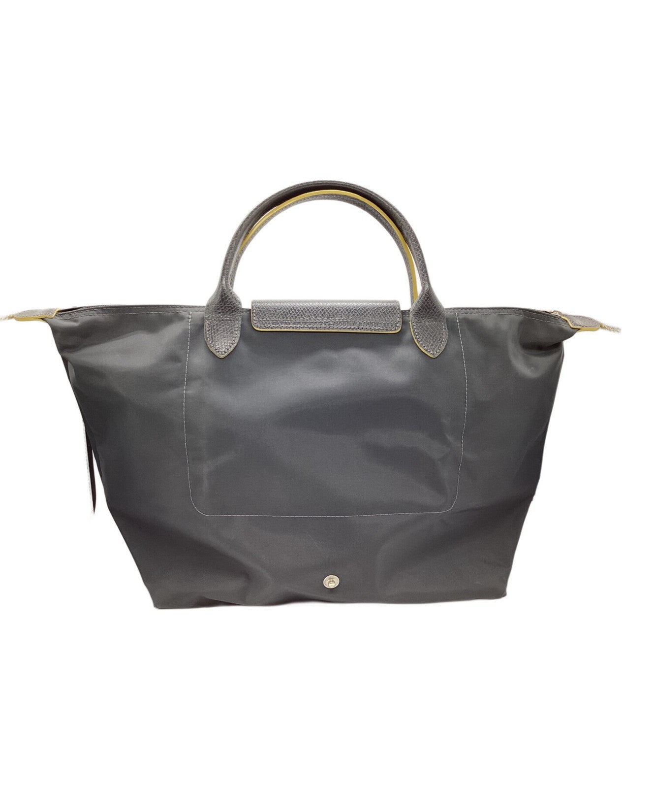 Longchamp Hand Bag Tote Purse Le Pliage Gray Authentic