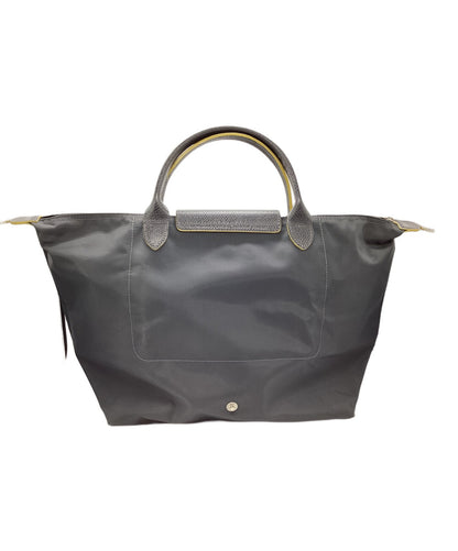 Longchamp Hand Bag Tote Purse Le Pliage Gray Authentic