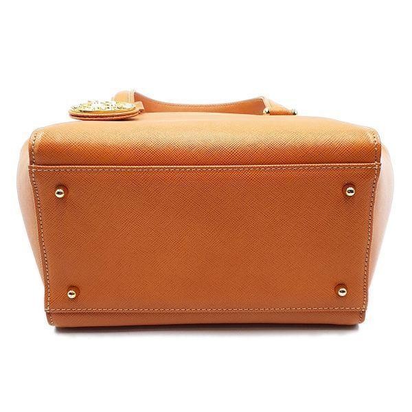 Valentino Garavani Hand Bag Tote Purse Leather Light Brown Authentic