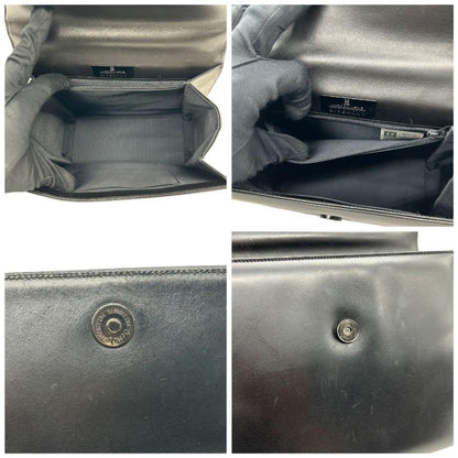GIVENCHY Hand Bag Tote Purse 4G Leather Black Authentic
