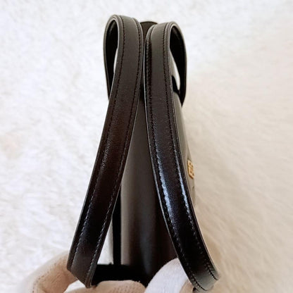 GIVENCHY Hand Bag Tote Purse 4G Leather Black Authentic