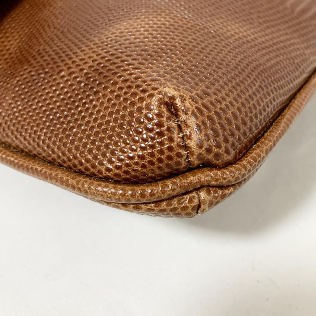 Dolce & Gabbana Hand Bag Tote Purse Leather Brown Authentic