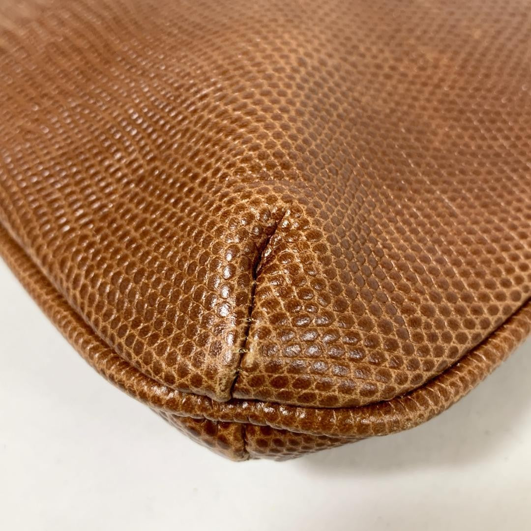 Dolce & Gabbana Hand Bag Tote Purse Leather Brown Authentic