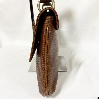 Dolce & Gabbana Hand Bag Tote Purse Leather Brown Authentic