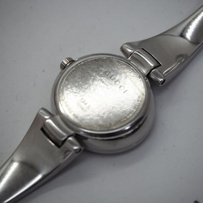 GUCCI Quartz Watch Wristwatch Black Silver Women's Authentic