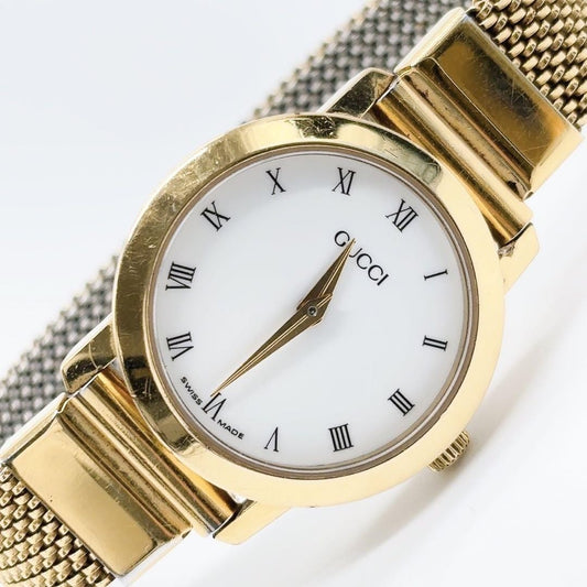 GUCCI Quartz Watch Wristwatch Gold Women's Authentic