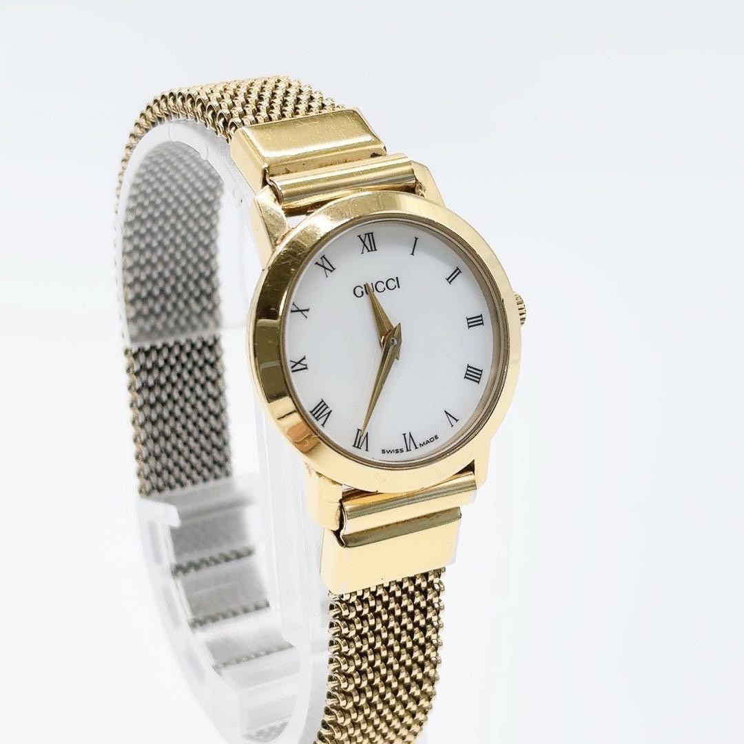 GUCCI Quartz Watch Wristwatch Gold Women's Authentic