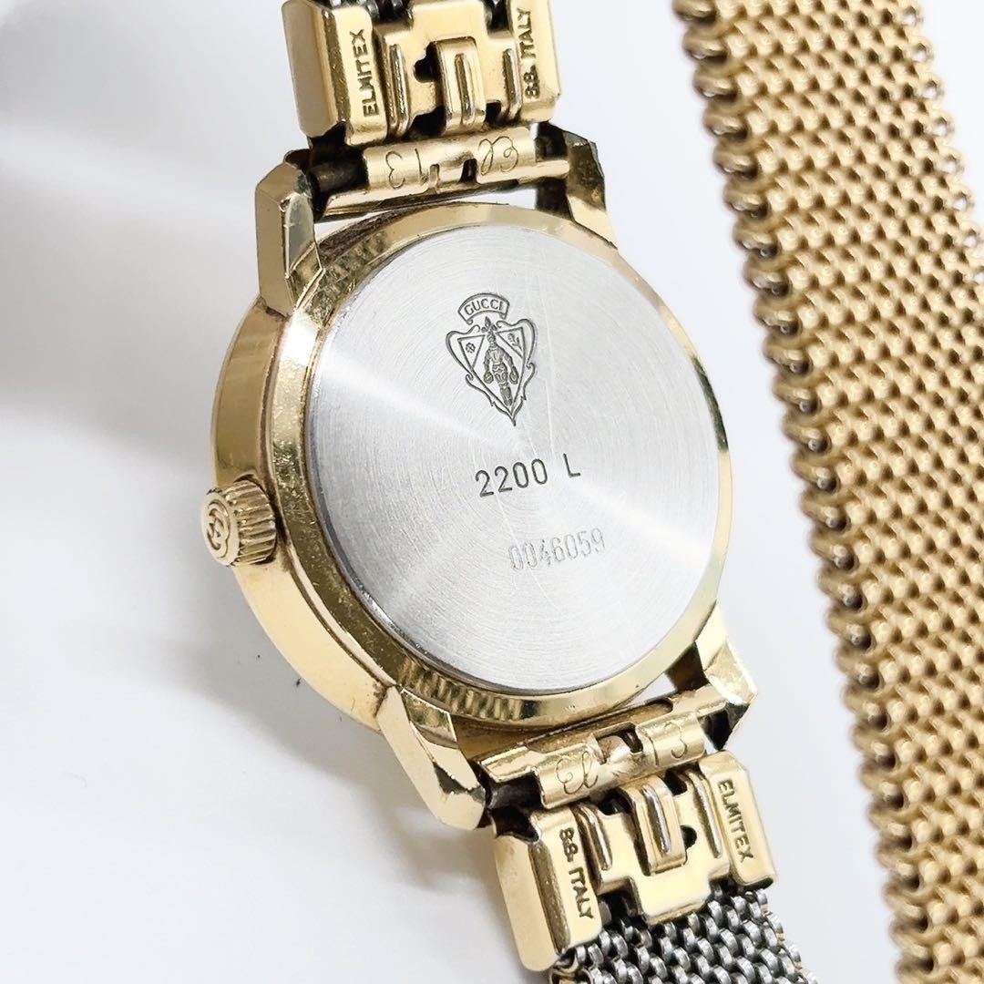 GUCCI Quartz Watch Wristwatch Gold Women's Authentic