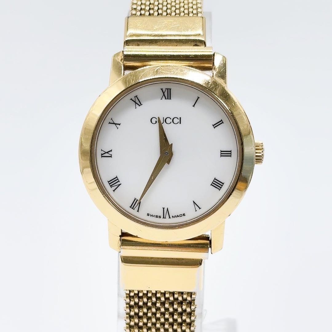 GUCCI Quartz Watch Wristwatch Gold Women's Authentic