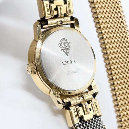 GUCCI Quartz Watch Wristwatch Gold Women's Authentic