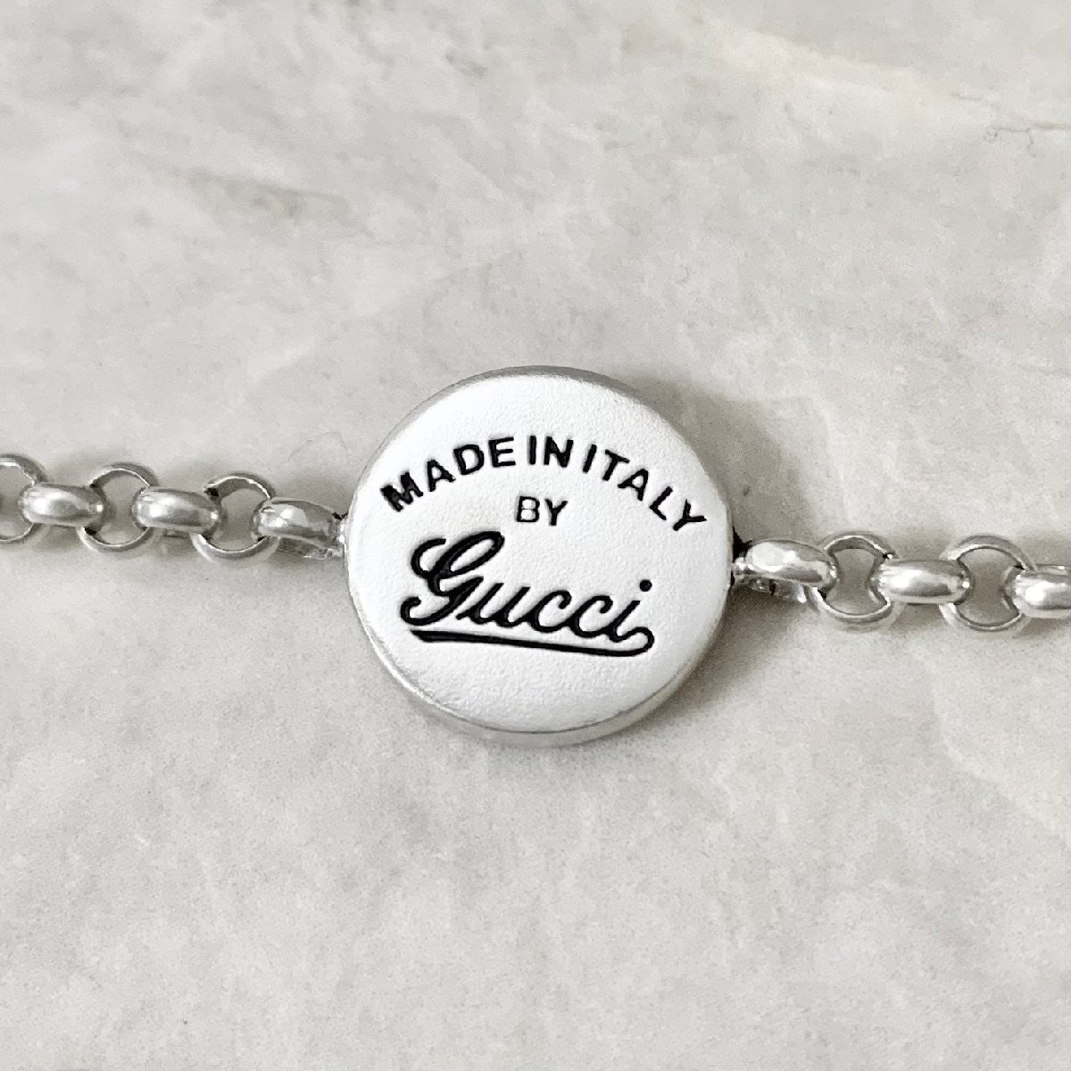 GUCCI Bracelet Bangle Chain Silver 925 Women Accessory Authentic