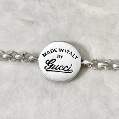 GUCCI Bracelet Bangle Chain Silver 925 Women Accessory Authentic