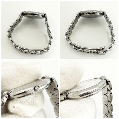 Christian Dior Quartz Watch Wristwatch Logo Silver Women's Authentic