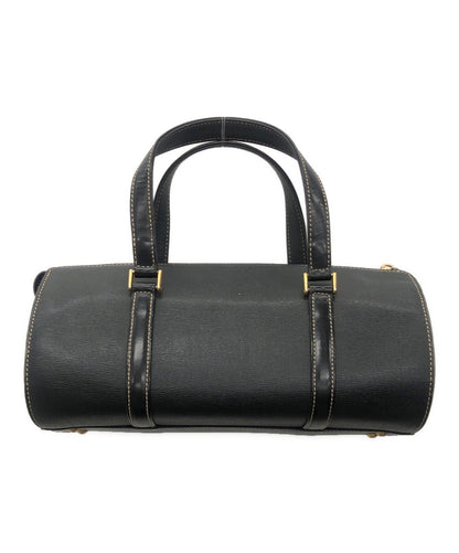 BURBERRY Hand Bag Tote Purse Nova Check Black Authentic