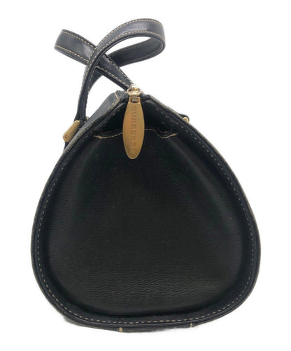 BURBERRY Hand Bag Tote Purse Nova Check Black Authentic