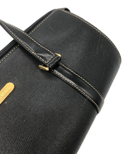 BURBERRY Hand Bag Tote Purse Nova Check Black Authentic