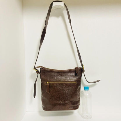 BURBERRY Shoulder Bag Purse Nova Check Leather Authentic