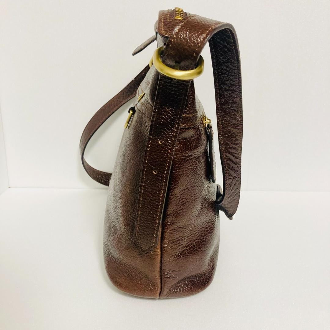 BURBERRY Shoulder Bag Purse Nova Check Leather Authentic