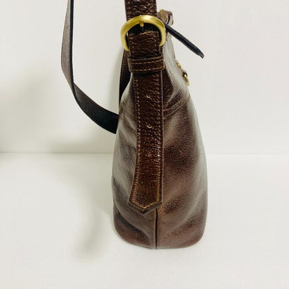 BURBERRY Shoulder Bag Purse Nova Check Leather Authentic
