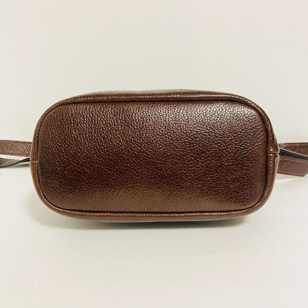 BURBERRY Shoulder Bag Purse Nova Check Leather Authentic