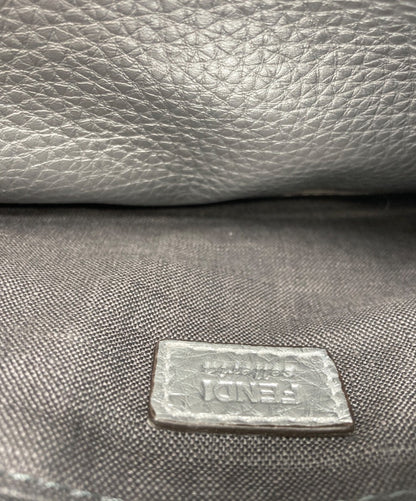 FENDI Clutch Bag Second Bag Selleria Silver Authentic