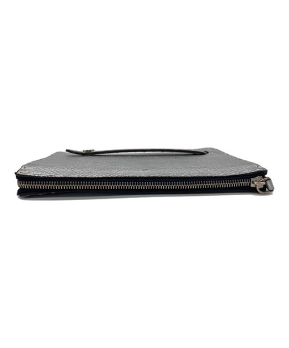 FENDI Clutch Bag Second Bag Selleria Silver Authentic