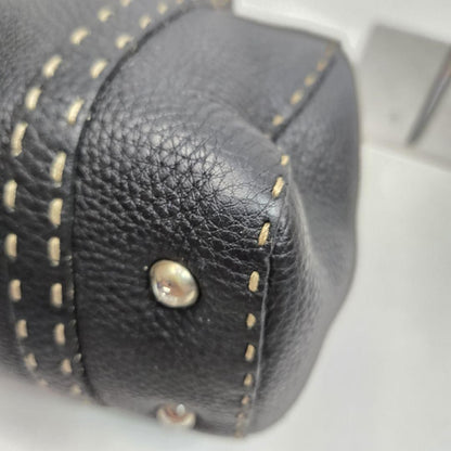 FENDI Hand Bag Tote Purse Selleria Leather Authentic