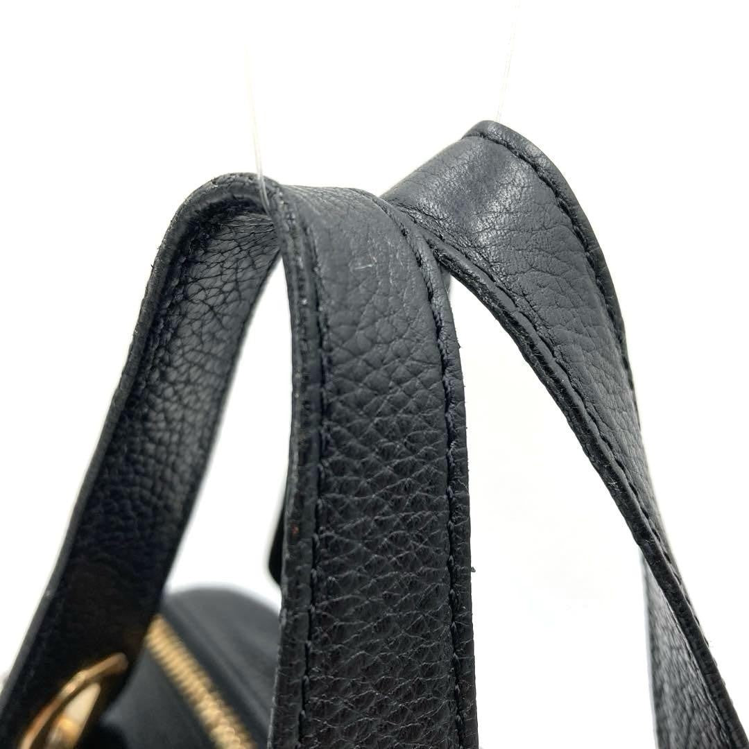 Chloe Shoulder Bag Purse Paraty Leather Black Authentic