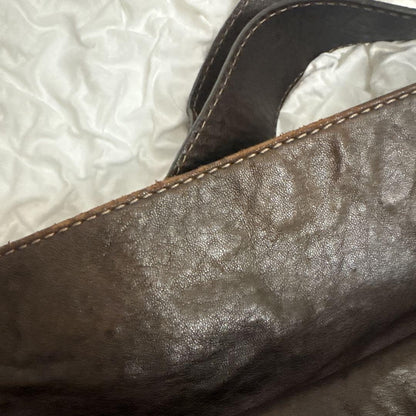 Chloe Shoulder Bag Purse paddington Leather Dark Brown Authentic