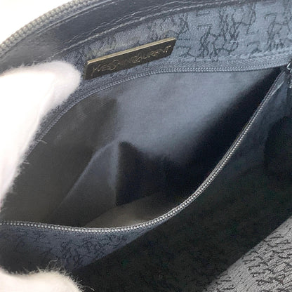 Saint Laurent Bag YSL Cassandra Clutch Purse Hand Leather Black Gold Authentic