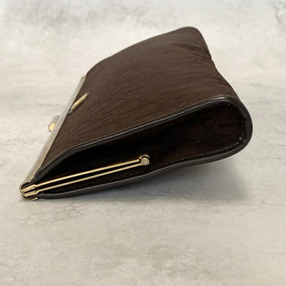 Christian Dior Trotter Clutch Bag Purse Handbag Nylon Brown Used Women's Auth