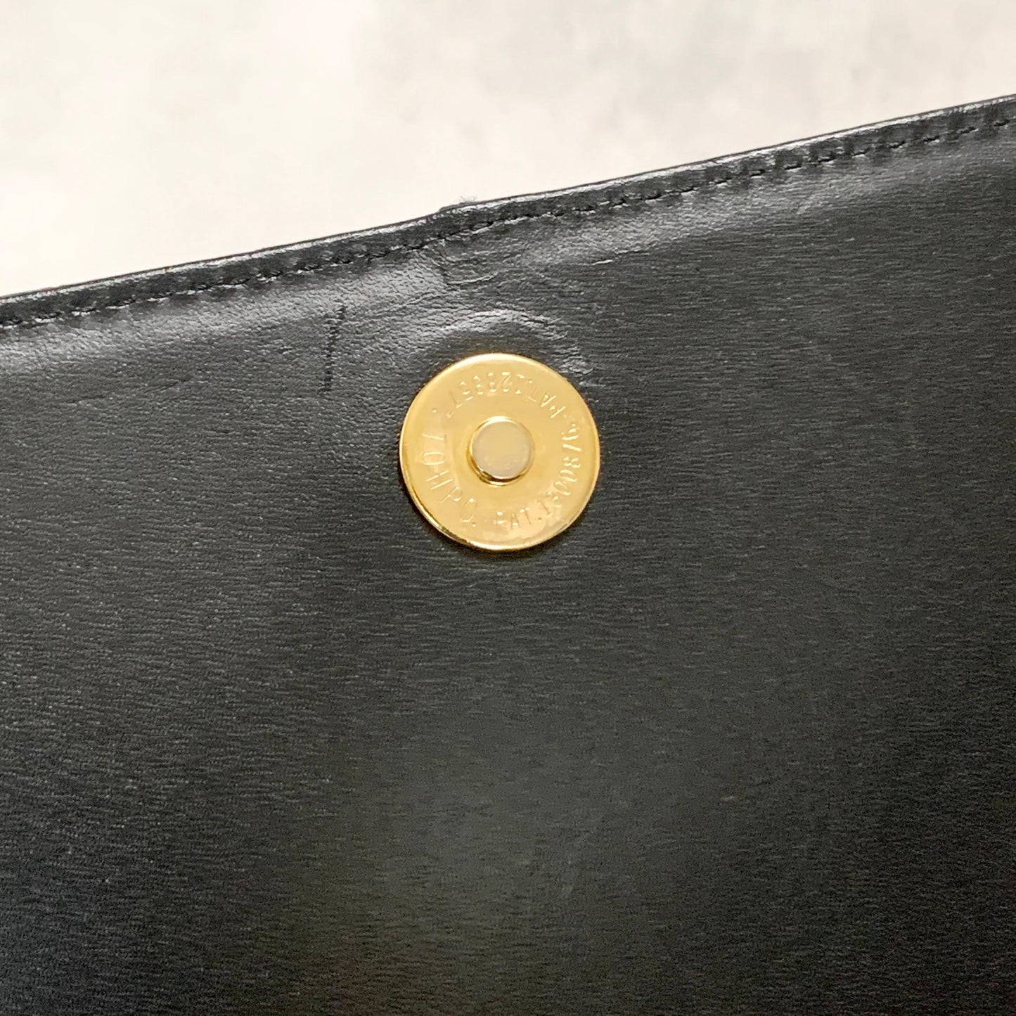 Saint Laurent Bag Cassandra YSL Logo Shoulder Purse Leather Brown Gold Authentic